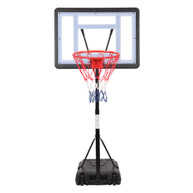 [Same Model Code: 13290080]HY-B064S Portable Movable Swimming Pool PVC Transparent Backboard Basketball Stand (Basket Adjustment Height 1.15m-1.3