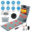 Fresh Fab Finds Full Body Electric Massage Mat with Heat Vibration Massage Pad Cushion Back Massage Mattress Chair Pad with Neck Massager Lumbar Pillo